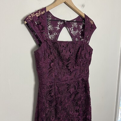 ADRIANNA PAPELL- Lace Sheath Dress Floral Purple Cocktail Mini | eBay ADRIANNA PAPELL- Lace Sheath Dress Floral Purple Cocktail Mini | eBay
