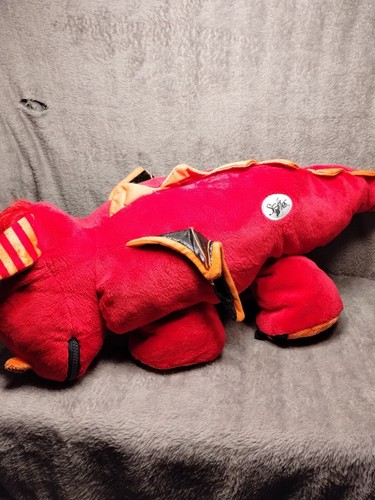 Stuffies Pillow Blaze The Red Dragon Secret Pockets 2013 - Picture 2 of 6