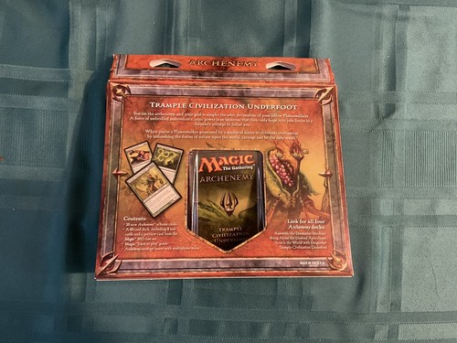 MTG ARCHENEMY #4 TRAMPLE CIVILIZATION UNDERFOOT BRAND NEW  CONDITION - Picture 2 of 4