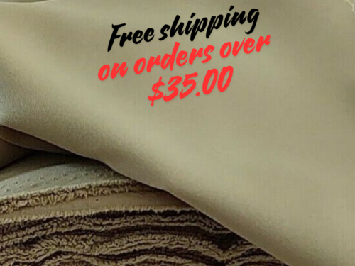 Khaki Gabardine  Tropical Polyester for uniforms, 60" wide, free swatches. - Afbeelding 1 van 6