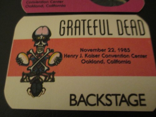 GRATEFUL DEAD BACKSTAGE PASS HENRY J. KAISER OAKLAND NOVEMBER 11/20+21+22/1985 - Picture 4 of 5