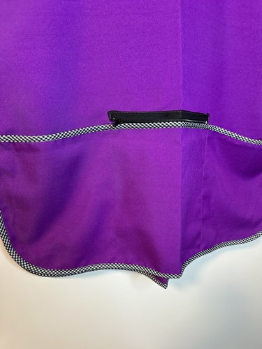 Mandil para Mujer Delantal Apron Medium De Mexico Purple Large - Picture 2 of 3