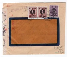 NDH CROATIA GERMAN PUPPET STATE 1941 COMMERCIAL COVER WITH GERMAN CENSORS