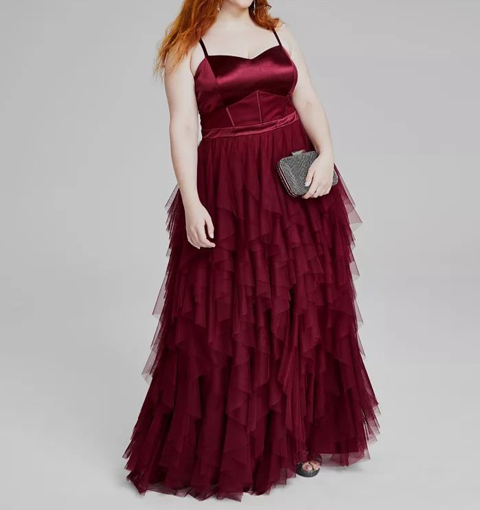 white christmas dresses Ladivine CD2408 Fitted Formal Gown with Bustier Corset-Style Bodice and Leg Slit Black / 4 main image 1