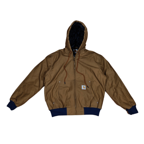 Carhartt Workwear Rework Jacket Full Zip Hooded Lined Brown Long sleeve S M