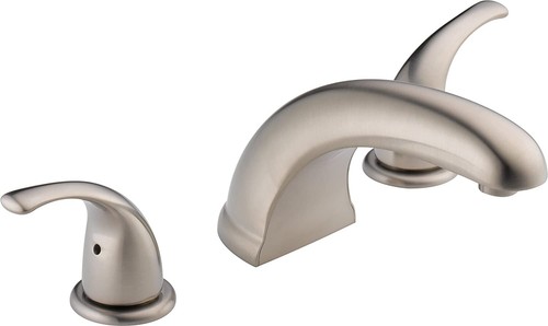 Peerless® Tunbridge 2-Griff Deckhalterung römische Wannenverkleidung Kit in gebürstetem Nickel - Bild 6 von 24