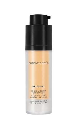 Base mineral líquido original Mfg sellada BareMinerals dorada mediana 14 - Imagen 4 de 23