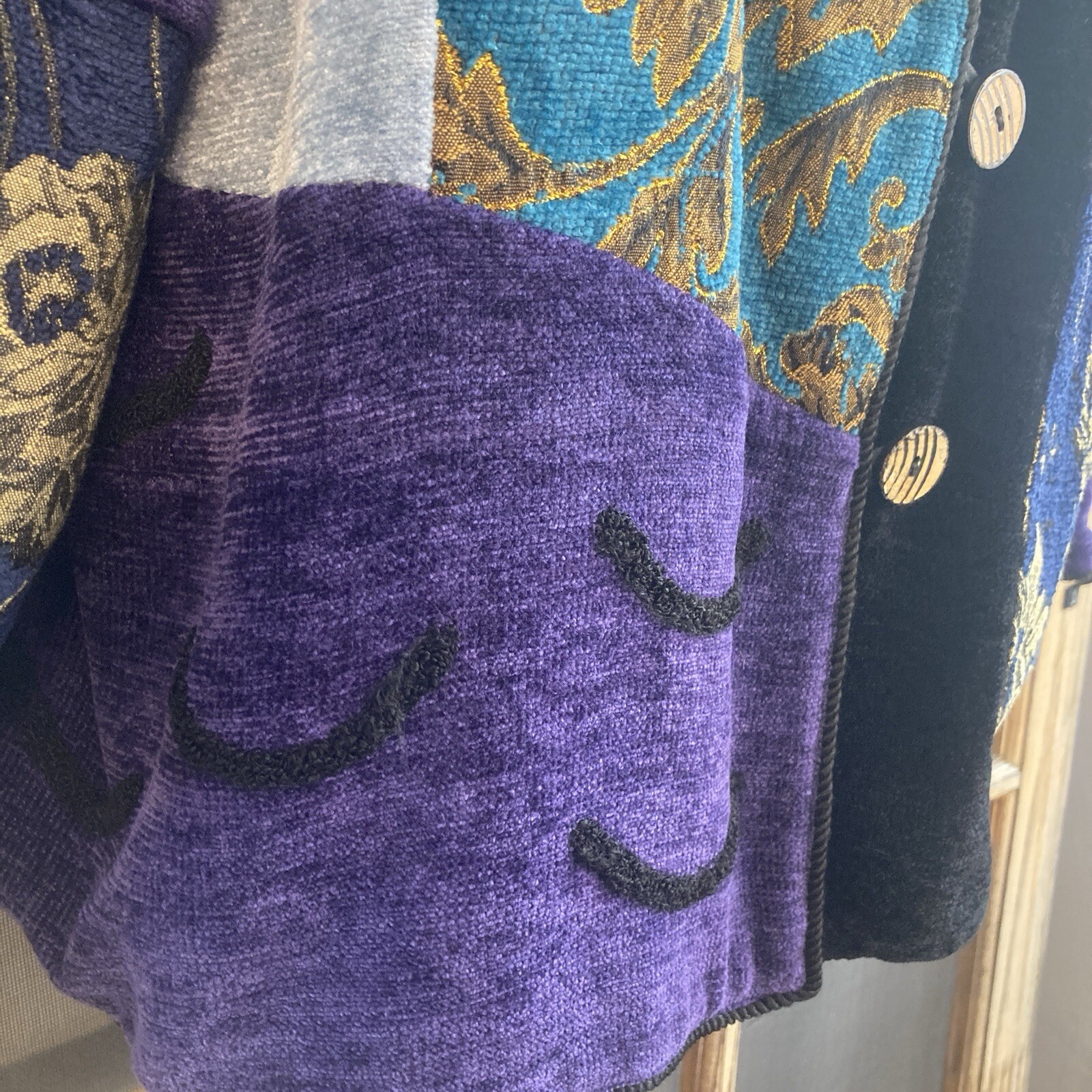 Indigo Moon Women Blue Patchwork Embroidered Leav… - image 10