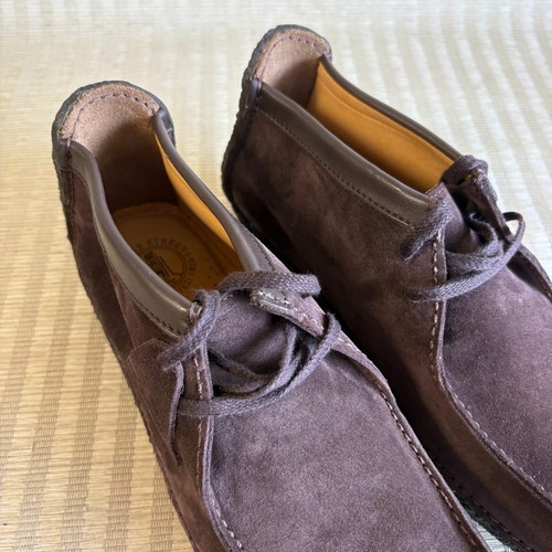 Clarks Natalie Wallabees Chukka Boots Mens UK9G US10W Crepe Redland Brown Suede - Picture 21 of 23
