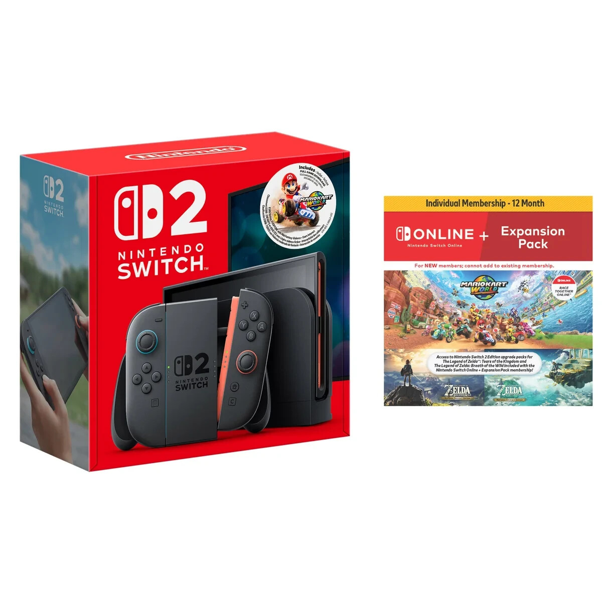 Nintendo Switch 本体+カセット2本(別売り可) 任天堂、Nintendo Switch 2本体と「Pokemon LEGENDS Z-A」の