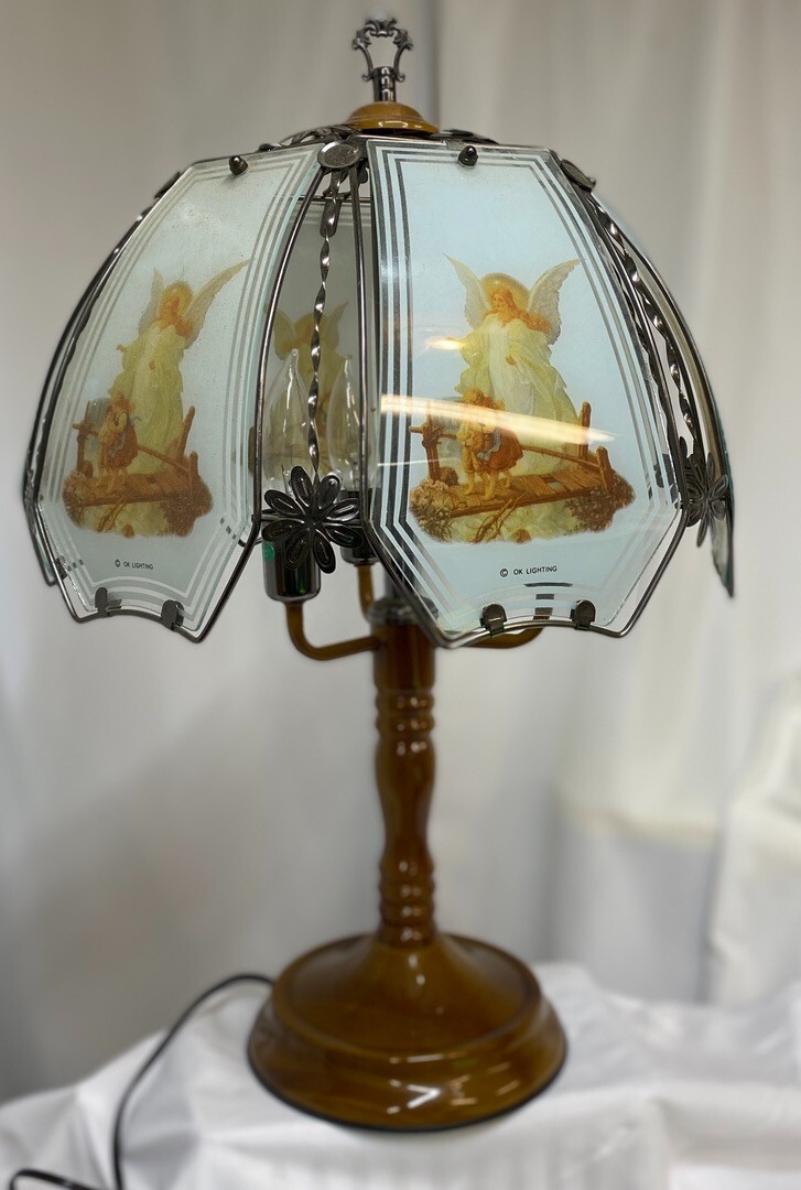 Buitenshuis Verbazing India Vintage Touch Lamp, Guardian Angel, Glass Shade Panels, 23.5x14", Ornate, Lovely | eBay Buitenshuis Verbazing India Vintage Touch Lamp, Guardian Angel, Glass Shade Panels, 23.5x14", Ornate, Lovely | eBay