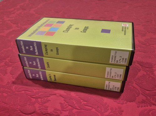 Introduction to Pure Mathematics Series - 3 VHS Tapes - Cosets Cayleys Theory + - Imagen 2 de 5