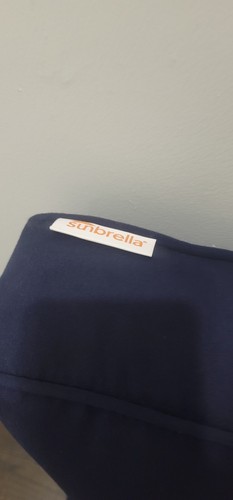 Sunbrella Deep Seat Cushion Set Outdoor Navy New With Defects! - Picture 6 of 8