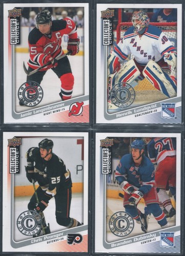 Lundqvist & Dubinsky 4 Card Lot Choice Reserve - 2009-10 UD Collector's Choice - Picture 1 of 2