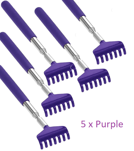 5 x BEAR CLAW RAKE BACK SCRATCHER Metal Extending Massager Telescopic Portable - Picture 2 of 9