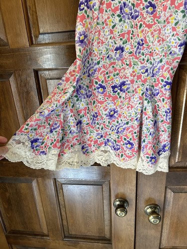 Victoria's Secret Gold Label Floral Lacey Slip Size P Spring Vintage - Picture 3 of 7