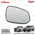 Right Len Glass Mirror w/Backing Plate For Toyota Hilux Revo Fortuner 2016 2020