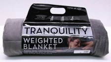Tranquility 12-Pound Weighted Throw Blanket  Grey 00025TAR BRAND NEW 48" x 72"