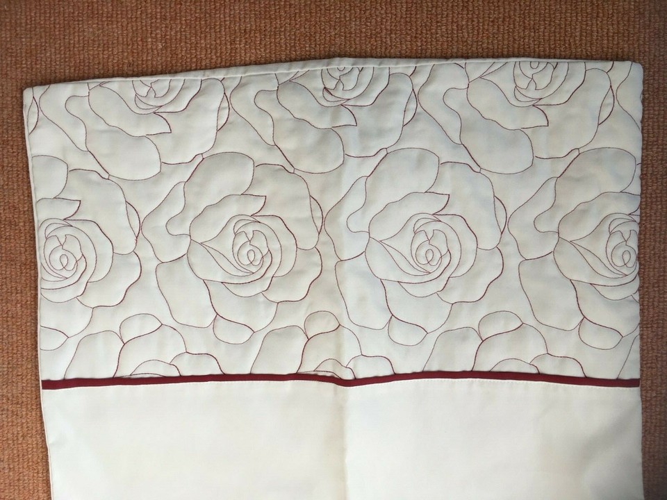 DUVET COVER PILLOWCASES CURTAINS DUNELM MILLS IVORY CREAM PLAIN PATTERNED RED eBay