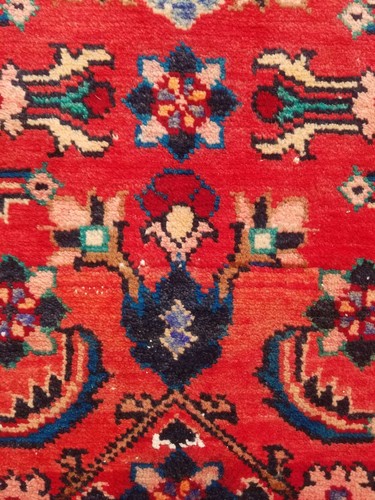 Vintage Hand Made Traditional Oriental Wool Multicolor Carpet Rug 115x70cm - Picture 7 of 12