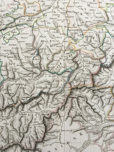 Mapa Geográfico De Suiza O Helvetia Por Delamarche 1838 Neuchatel Ginebra - Picture 6 of 11