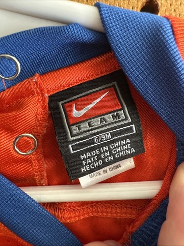 Vintage Nike Boise State Football Jersey #1 Orange Toddler 6/9 Months Mesh NWOT - Picture 5 of 12