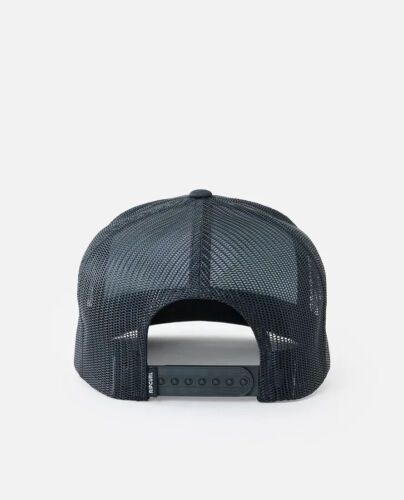 RIP CURL ROAD TRIPPIN TRUCKER CAP HAT BLACK NEW MENS UNISEX LOGO SURF AUSTRALIA - Picture 3 of 3