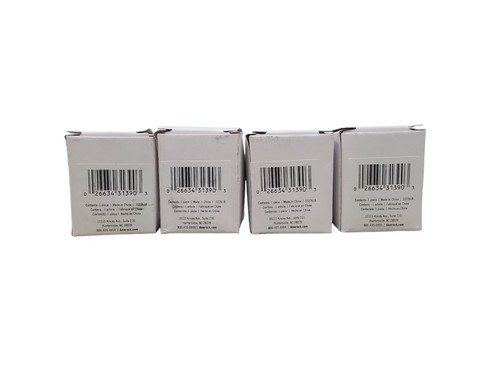 Lot of 4 Amerock Glacio 1-3/8 in. (35mm) Clear Chrome Square Cabinet Knob - Picture 4 of 4
