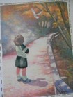 Completed Marge Faucher Simplicity Crewel Paul Boy with Dove - Jca 12 x 16 New