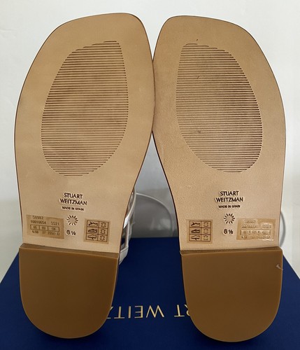 STUART WEITZMAN Kora Lace Up White Leather Gladiator Boho Sandals SPAIN Sz 6.5 - Picture 11 of 12