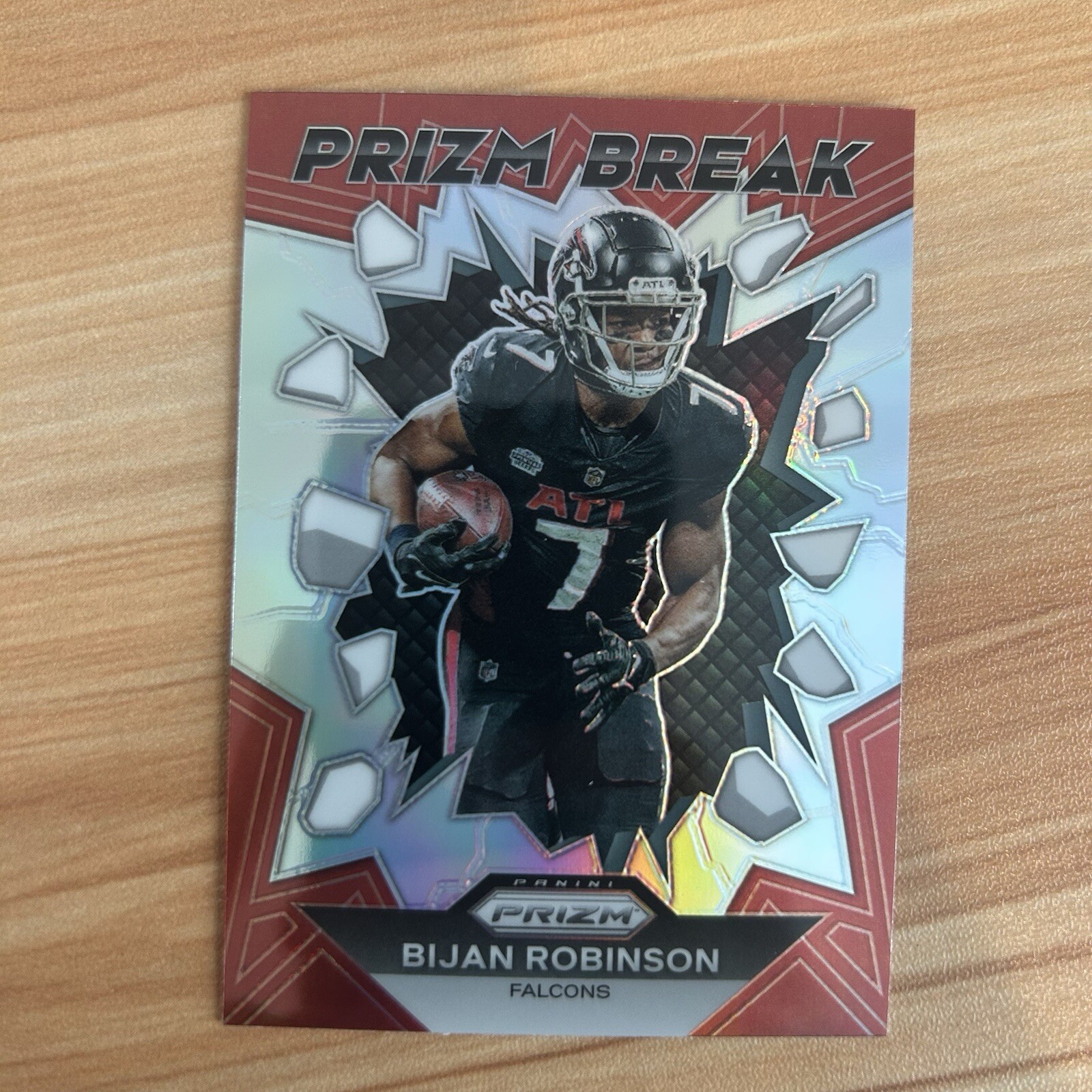 2023 Panini Prizm Bijan Robinson Silver Prizm Break Insert Atlanta Falcons #PB-8