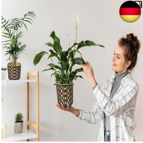 PECZEKO Matte Blumentöpfe - Deko Pflanztopf für Blumen & Kräuter - Langlebige & - Bild 6 von 9