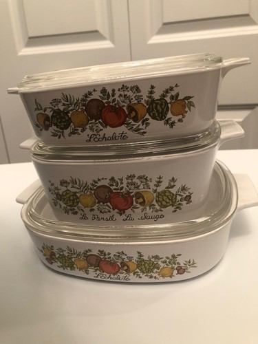 6 piece Vintage Corning "Spice of Life"  A-8-B + 2 more all with lids - Picture 3 of 5