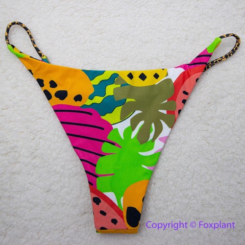 NEW It’s now cool String Bikini Bottom cheeky thong in Tropicool, size M - Picture 10 of 12