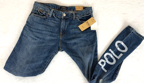 New Polo Ralph Lauren Girls The Astor Slim Boyfriend Denim Jeans Sz 16 NWT - Picture 2 of 8