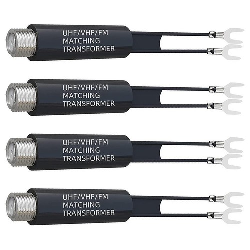 UHF VHF FM 75-300 Ohm TV Antenna Matching Transformer Coaxial Adapter Cable L2U4 - Bild 4 von 9