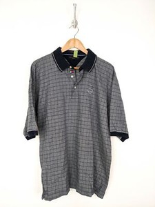 Vintage-Tommy-Hilfiger-Golf-Pinehurst-Polo-Shirt-Men-XL-Gray-Blue-Flag-Cotton