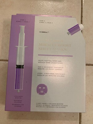 Wewell + collagen miracle booster 2 Sheet Masks
