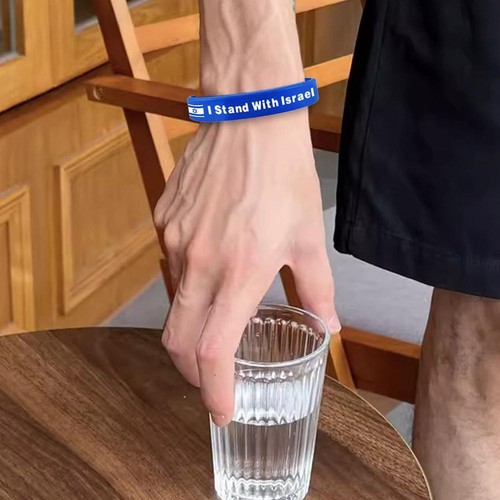 Israel National Flag Wristband Silicone Bracelet 2025丨UK - Picture 3 of 15