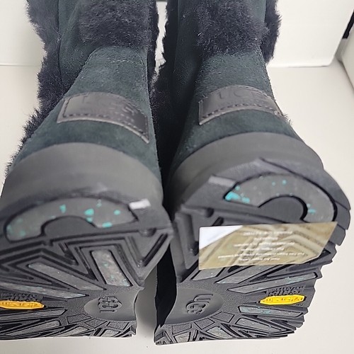Nueva BOTA UGG SUNDANCE IMPERMEABLE ULTRA ALTA NEGRA PIEL DE OVEJA EE. UU. 6,5/UE 37,5 - Imagen 7 de 7