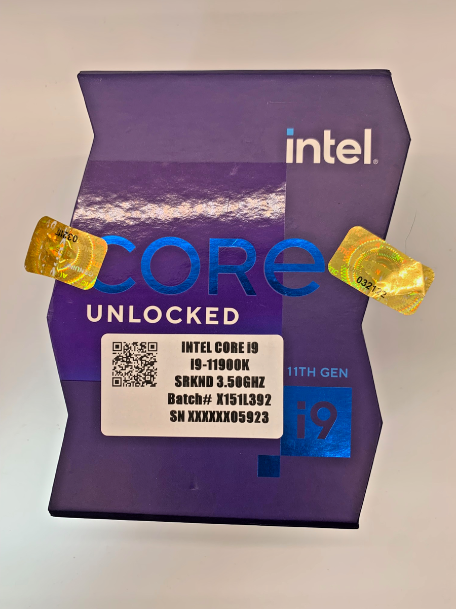 Intel Core i9-11900K 3.5 GHz BOX PACKAGING ONLY EMPTY CPU