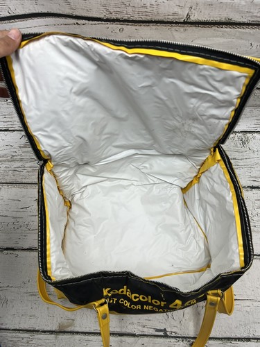 Vintage Kodak Kodacolor 400 Vinyl Film Collapsible Camera Cooler Tote Travel Bag - Picture 8 of 11