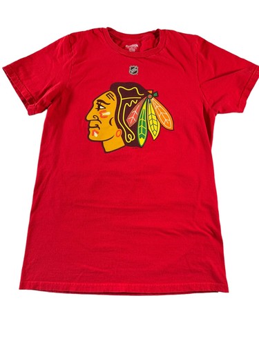 Chicago Blackhawks Kane 88 Red 100% Cotton Short Sleeve Shirt Size Small - Picture 2 of 6