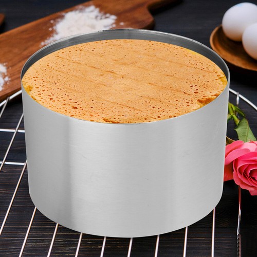 6 Stück Dessertringe Speiseringe Edelstahl mit 2 Grundplatten und 2 Deckeln - Bild 7 von 12