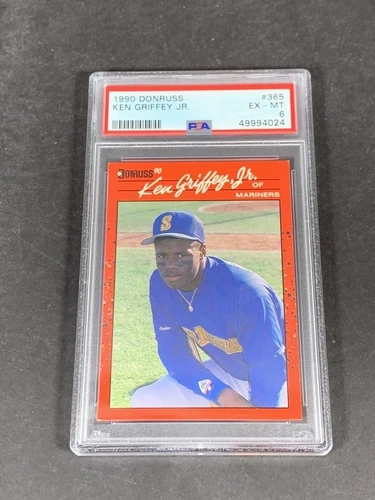 Ken Griffey Jr. 1990 Donruss #365 PSA 6, Low Population 162
