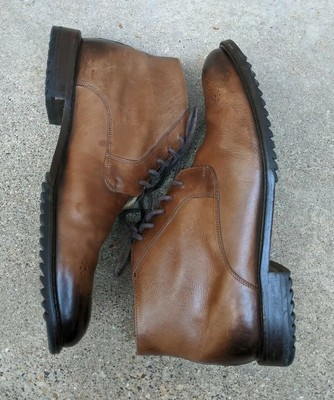 Martin Dingman Brown Leather Chukka Boots Country Wear Handmade Old Row Oiled Saddle Leather Chukka Boots - Cigar | Martin  main image 4