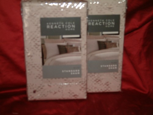 KENNETH COLE 3 PC BLISS BLUSH EMBROIDERED FULL QUEEN DUVET COVER SHAMS - Picture 4 of 6