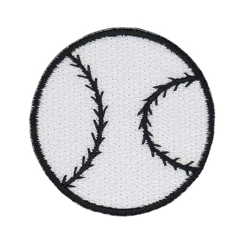 ae36★Parche de pelota de béisbol planchar imagen para planchar aplicación parche 4,5 x 4,5 cm - Imagen 1 de 8