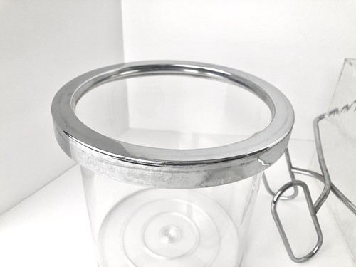 VINTAGE METÀ SECOLO WILLARDY BLOCCO GHIACCIO ACRILICO LUCITE TESTURIZZATO BLOCCO - Foto 7 di 12