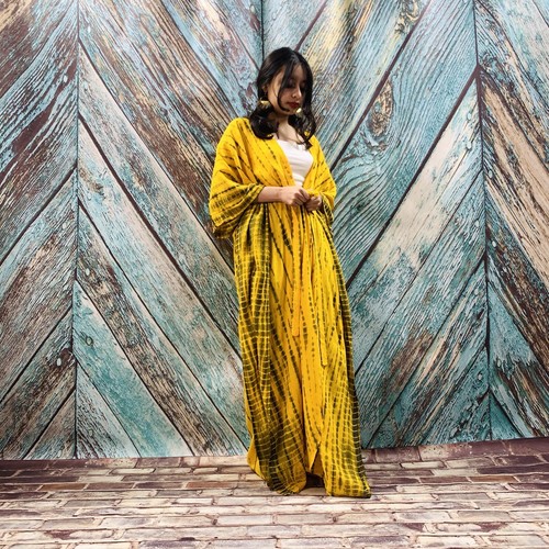 Hand Batik Urlaub Cardigan Kimono Jacke Staubtuch Strand Cover Up Sommer Boho - Bild 12 von 12